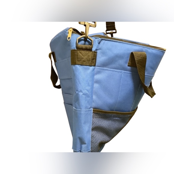 Blue and Black Bag with Durable Fabric and small coin bag & Detachable Strap NEW - Picture 4 of 4